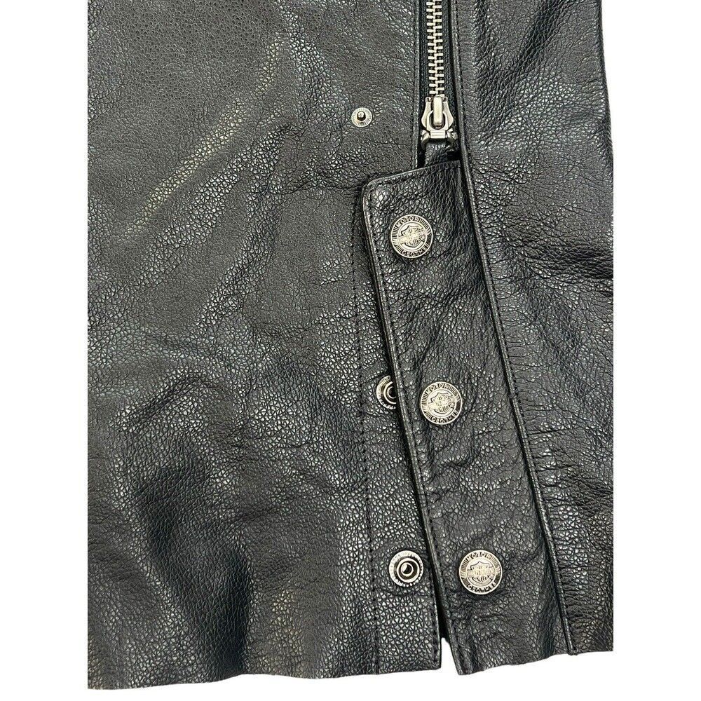 Re-Poshing✨️✨️Harley-Davidson Women's Genuine Leather Motorcycle Chaps - Picture 10 of 15